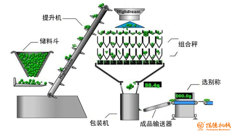 肉丸包裝機工作流程